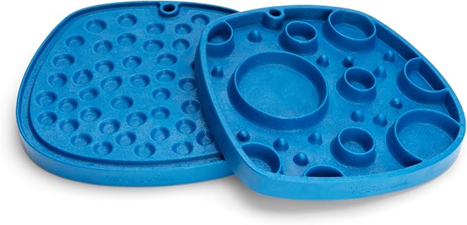 West Paw Dog Feast Mat Slow Feeder and Lick Mat, Bubbles