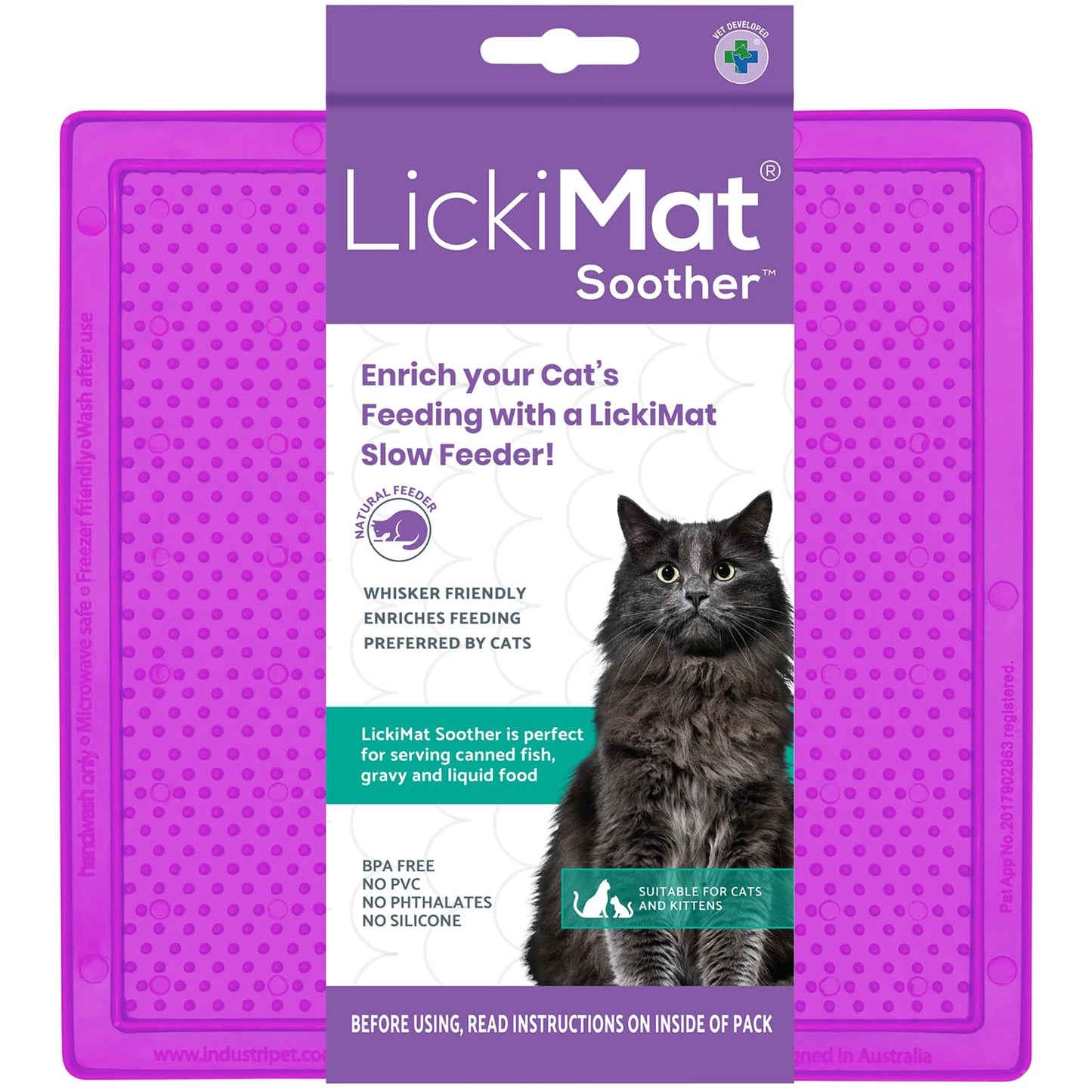 LickiMat Cat Classic Soother Slow Feeder