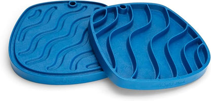 West Paw Dog Feast Mat Slow Feeder and Lick Mat, Waves