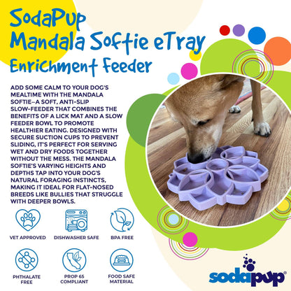 Mandala "Softie" eTray Enrichment Tray for Dogs