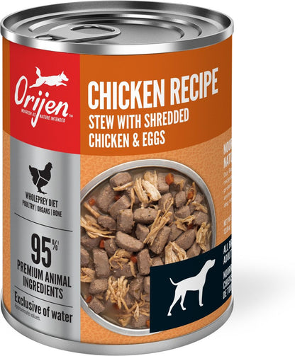 Orijen Dog Real Meat Shreds Chicken Recipe Stew Grain Free Wet Food