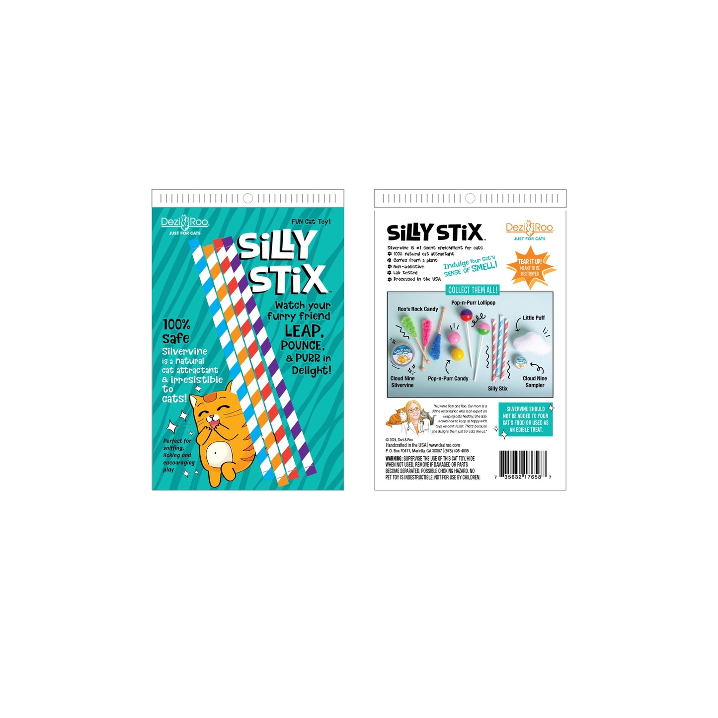 Dezi & Roo Silly Stix Scent Enrichment Cat Toy