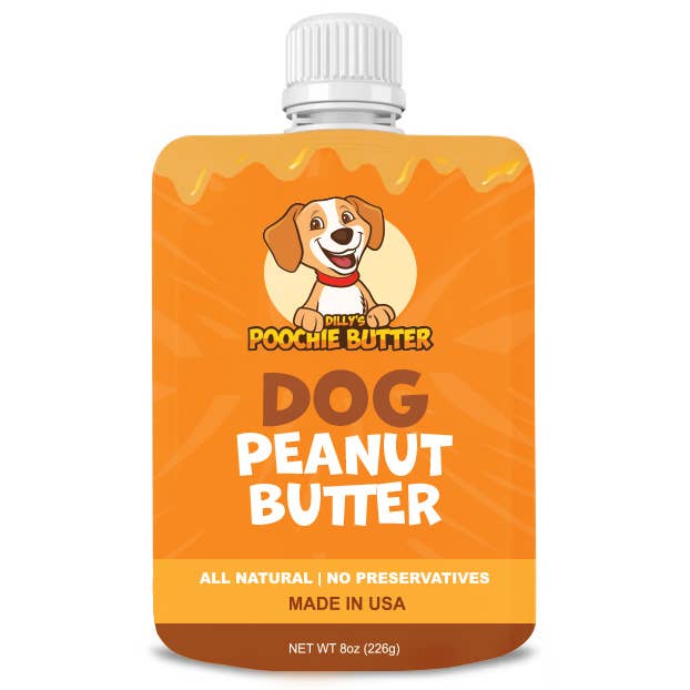 Dilly's Poochie Butter Dog Peanut Butter Squeeze Pack