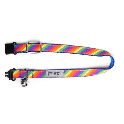 The Worthy Dog - Rainbow Cat Collar