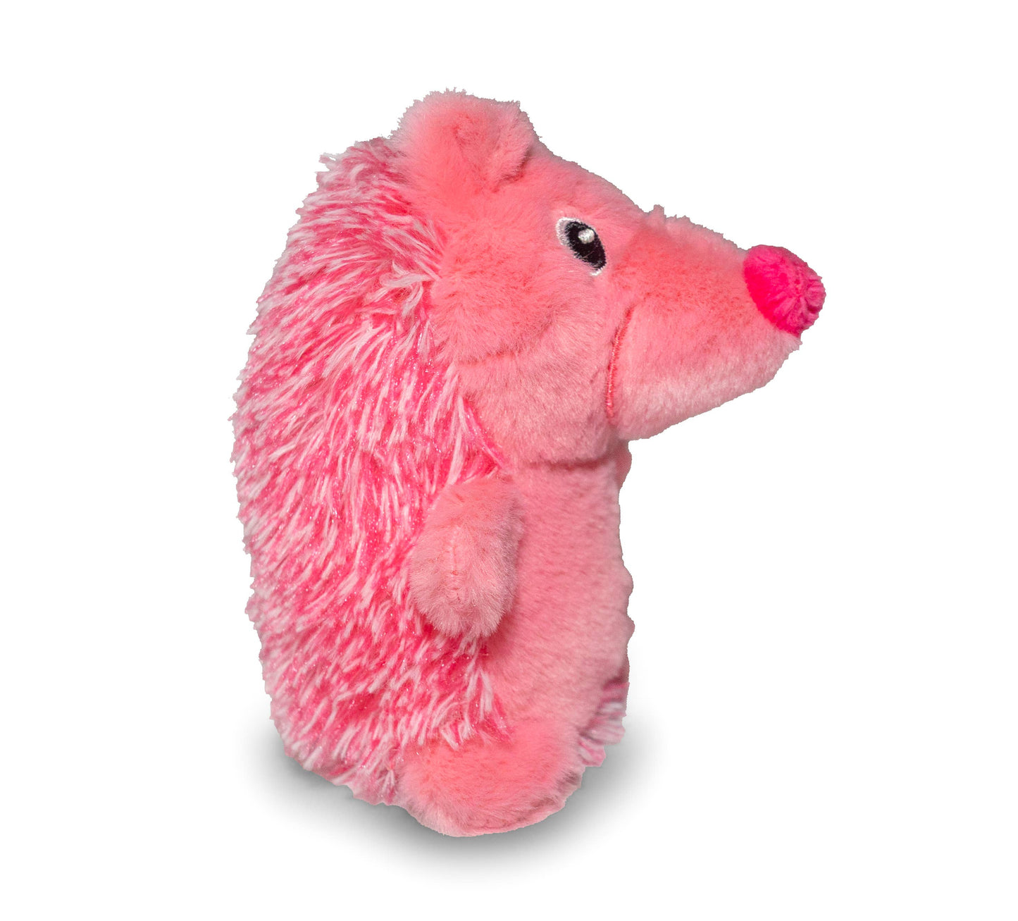 ThoozyPet Hedgehog Plush Dog Toy, Pink, 5"