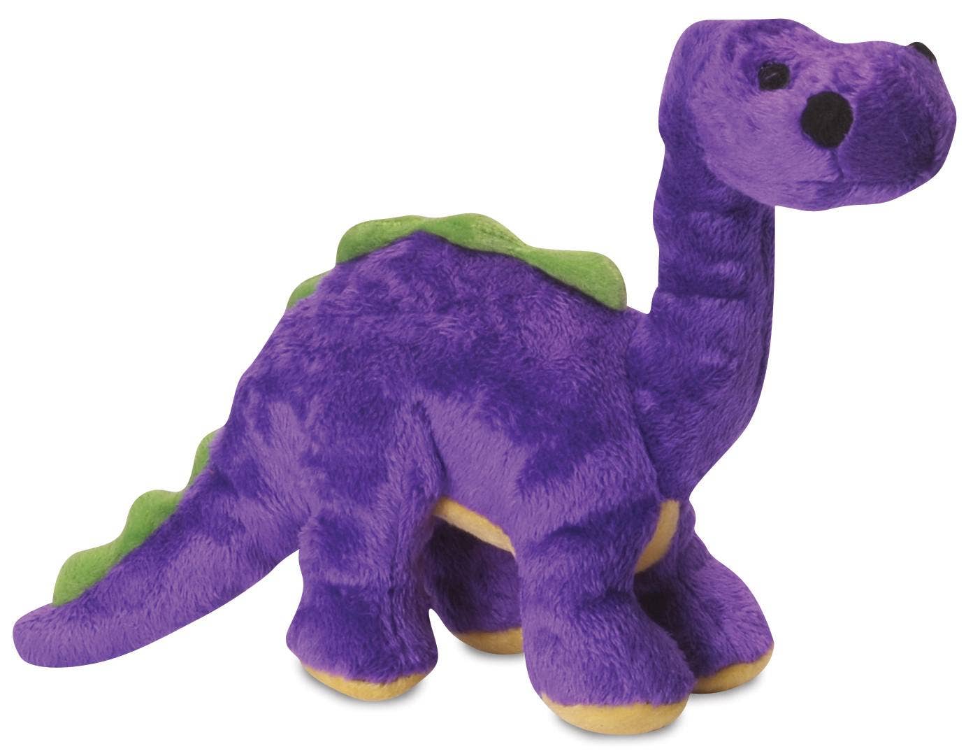 goDog Dinos Bruto Plush Dog Toy Purple, Small