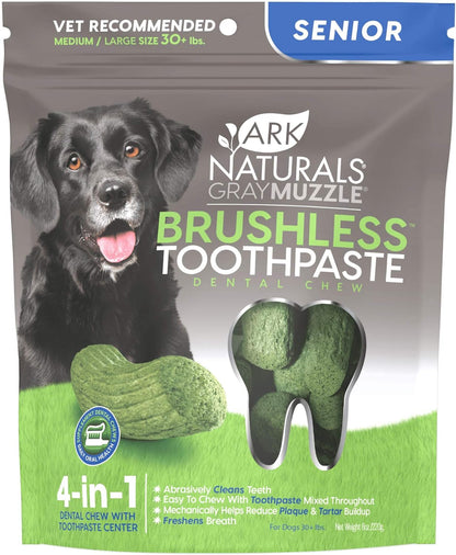 Ark Naturals Dog Gray Muzzle Brushless Toothpaste for Senior Dogs