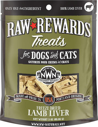 Northwest Naturals Raw Rewards Freeze Dried Treats for Dogs and Cats