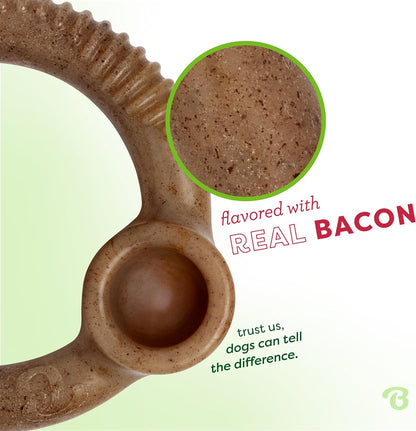 Benebone Dog Ring Bacon Flavor Chew Toy