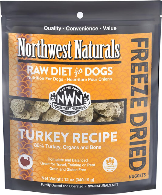 Northwest Naturals Freeze Dried Raw Turkey Nuggets Dog Food