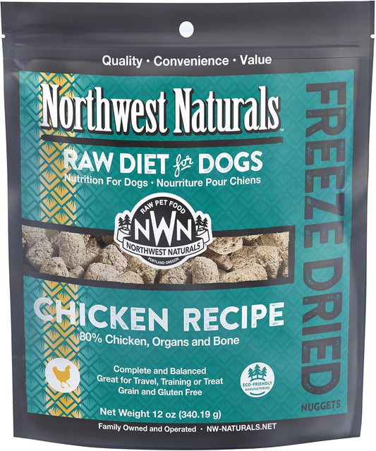 Northwest Naturals Freeze Dried Raw Chicken Nuggets Dog Food