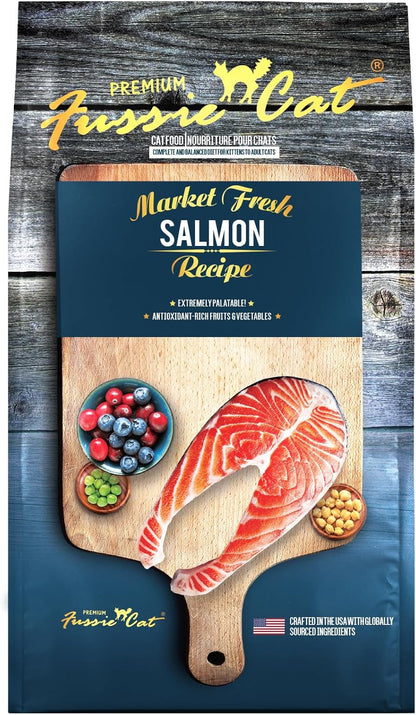 Fussie Cat Market Fresh Grain-Free Salmon Dry Food