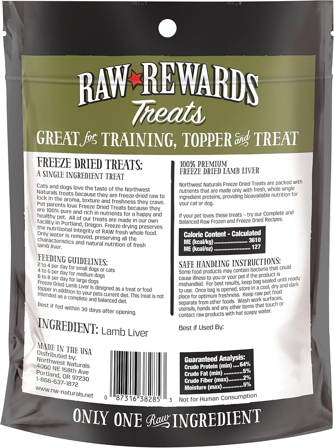 Northwest Naturals Raw Rewards Freeze Dried Treats for Dogs and Cats