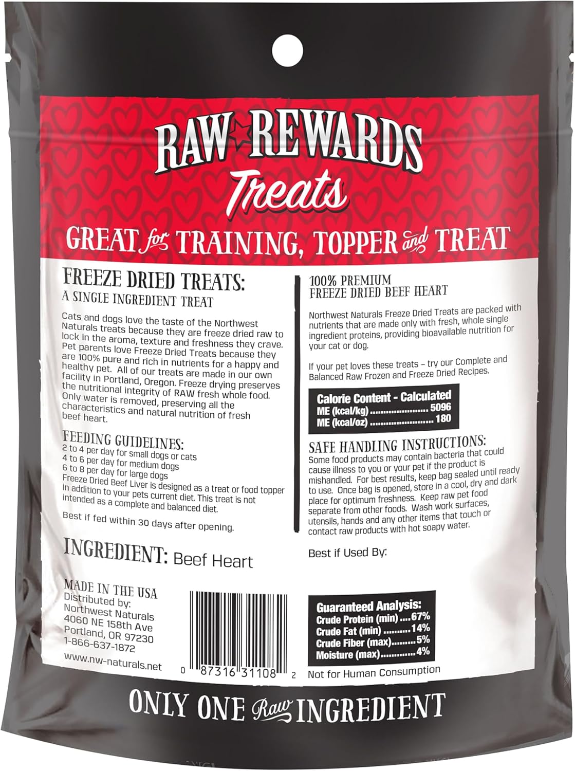 Northwest Naturals Raw Rewards Freeze Dried Treats for Dogs and Cats