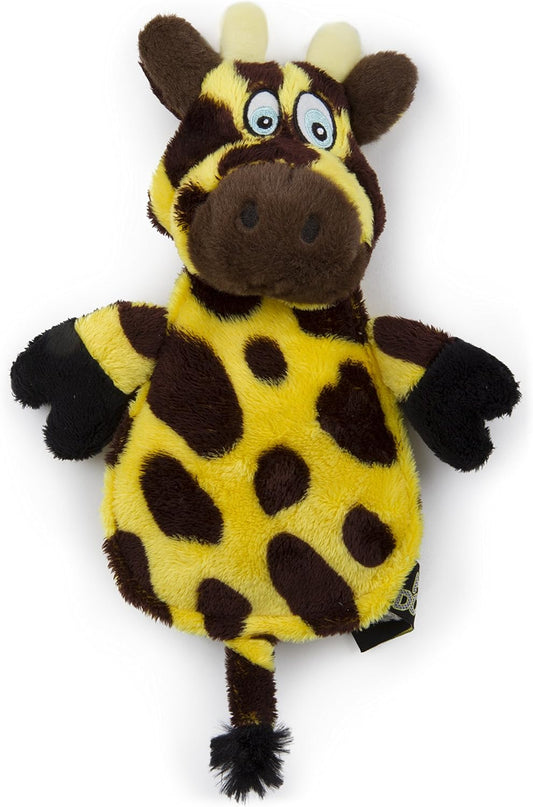 goDog Hear Doggy Giraffe Ultrasonic Silent Squeaker Dog Toy Large