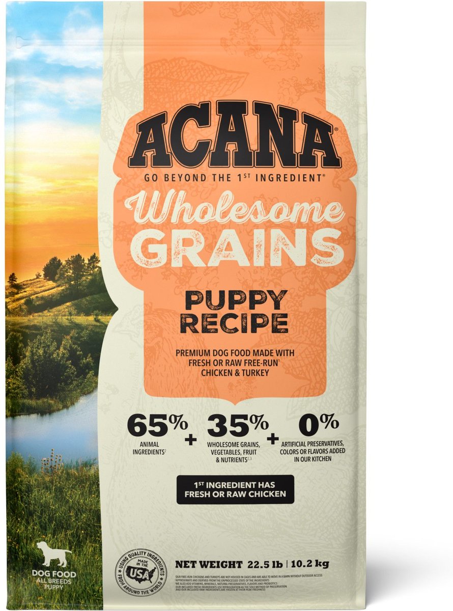 ACANA Wholesome Grains Puppy Recipe Dry Dog Food