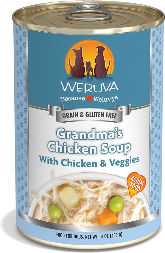 Weruva Dog Grandma's Chicken Soup with Chicken & Veggies Grain-Free Canned Food