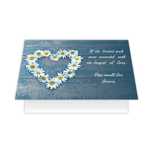 Dog Speak "If the Kindest Souls" Sympathy Card for Dog