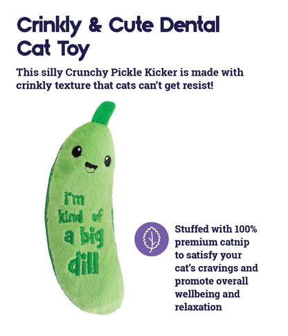 Catstages Cat Crunchy Kind of a Big Dill Pickle Kicker Toy