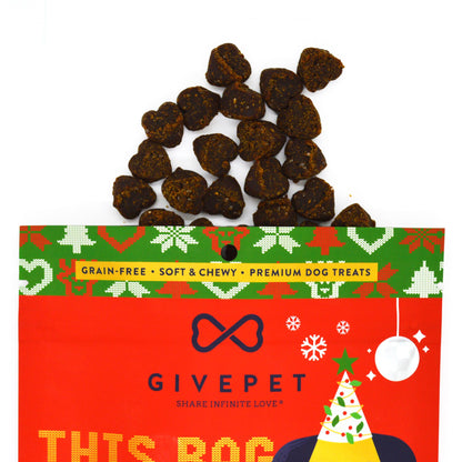 GivePet Pugly Sweater Party Holiday Dog Treat