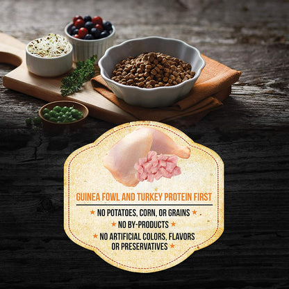 Fussie Cat Market Fresh Grain-Free Guinea Fowl and Turkey Dry Food