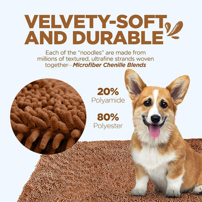 Soggy Doggy Ultra-Absorbent Doormat, Caramel