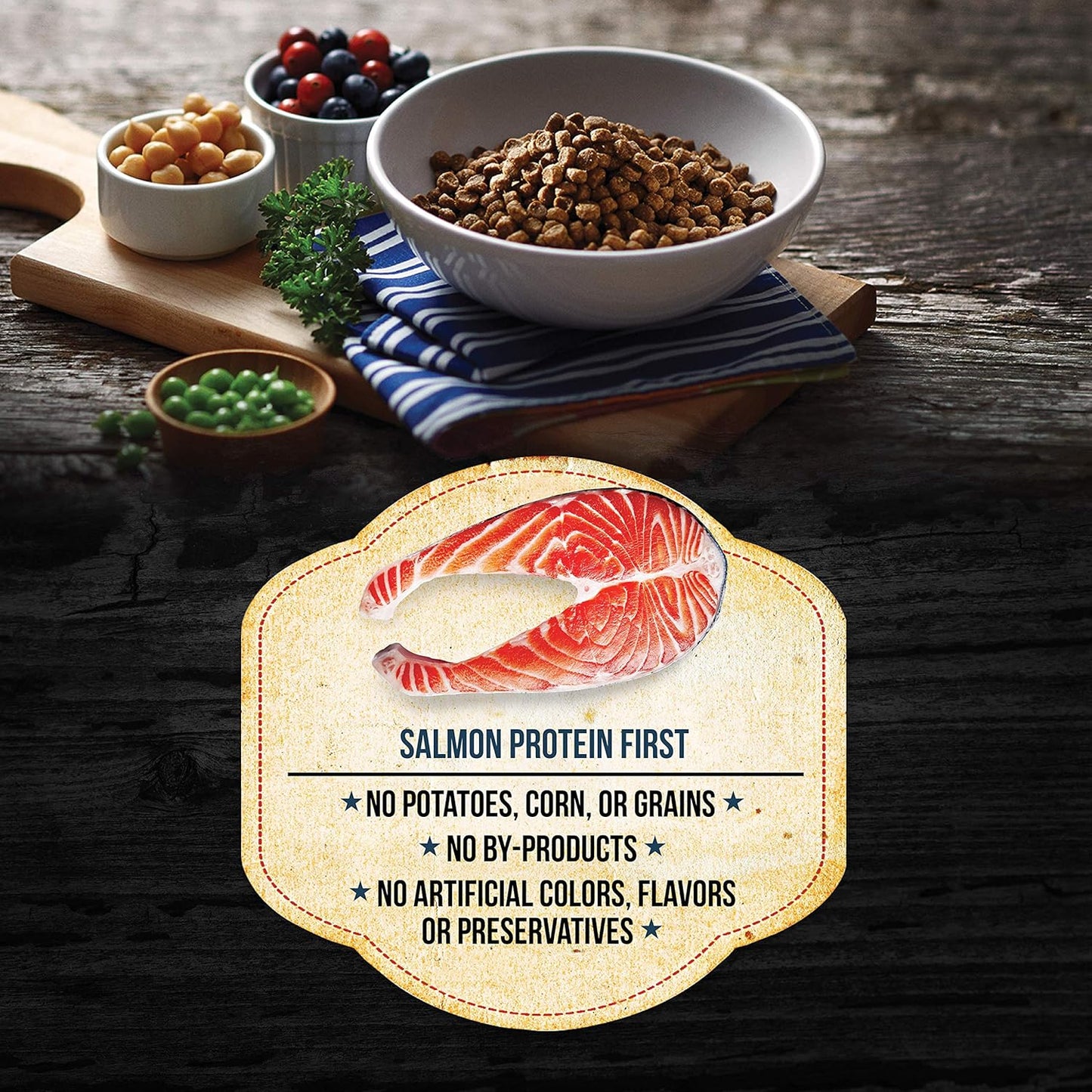 Fussie Cat Market Fresh Grain-Free Salmon Dry Food