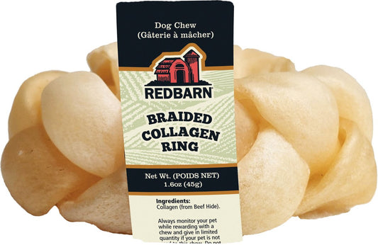 Redbarn Dog Braided Collagen Ring Chew