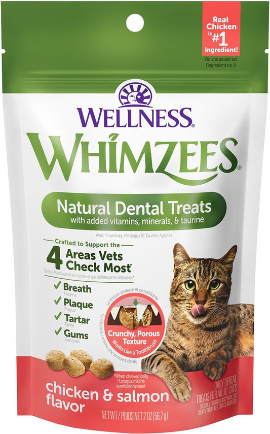 WHIMZEES by Wellness Natural Chicken & Salmon Dental Cat Treats