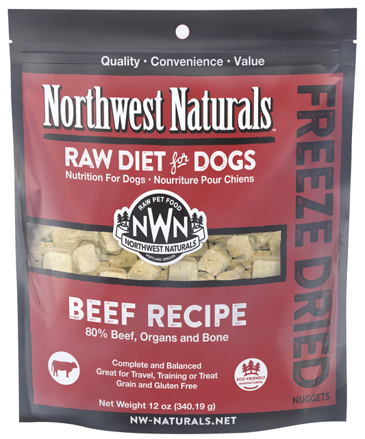 Northwest Naturals Freeze Dried Raw Beef Nuggets Dog Food