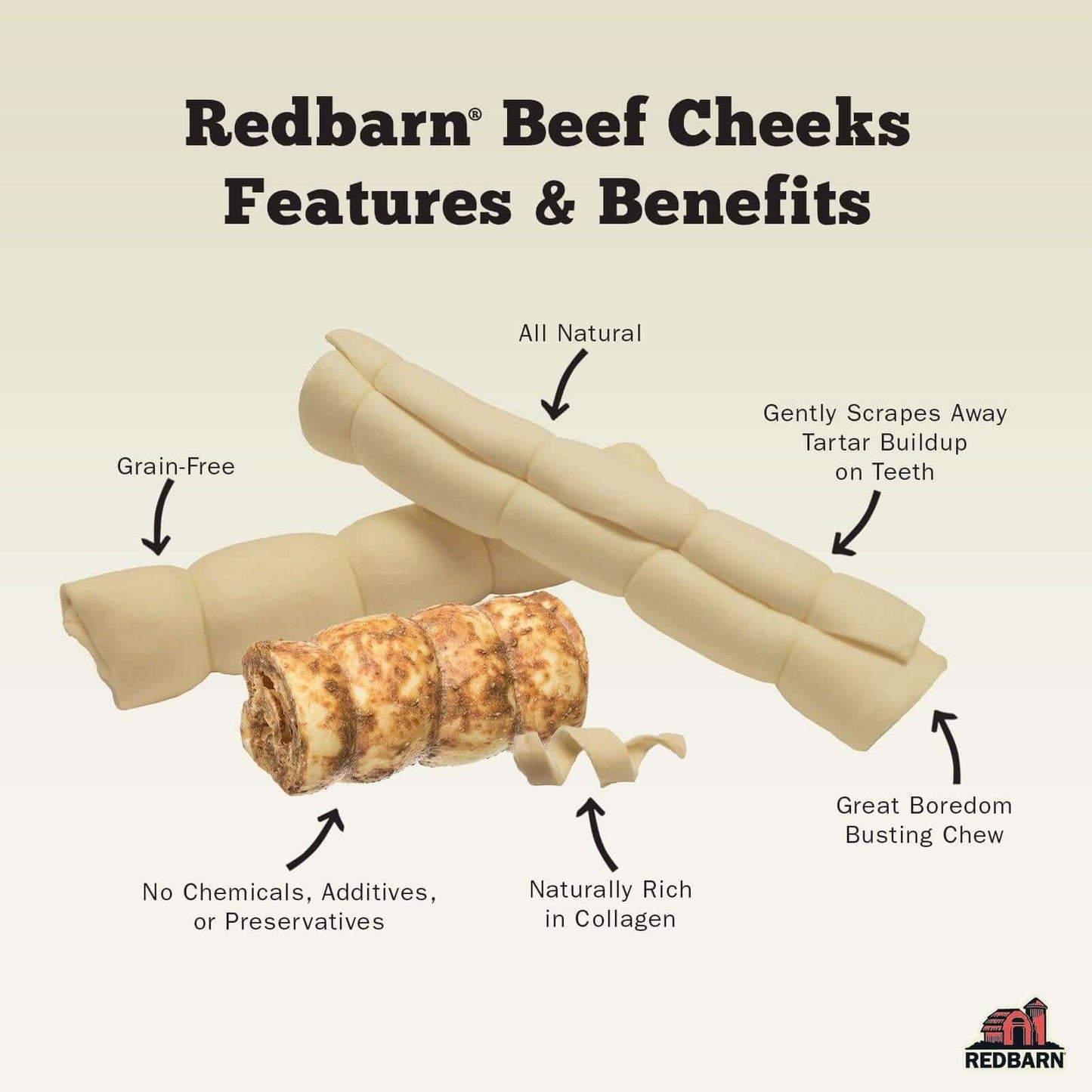 Redbarn Dog Beef Cheek Roll Chew