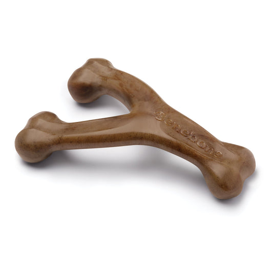 Benebone Dog Wishbone Bacon Flavor Chew Toy