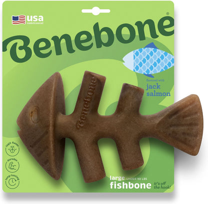 Benebone Dog Jack Salmon Flavor Fishbone Chew Toy