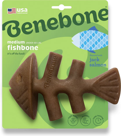 Benebone Dog Jack Salmon Flavor Fishbone Chew Toy