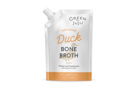Green Juju Frozen Duck Bone Broth for Dogs and Cats