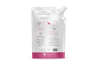 Green Juju Frozen Venison Bone Broth for Dogs and Cats