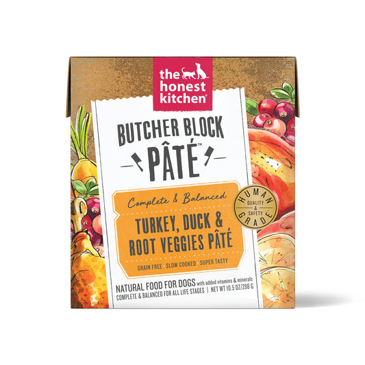 The Honest Kitchen Butcher Block Pate Wet Dog Food - Turkey, Duck & Root Veggies