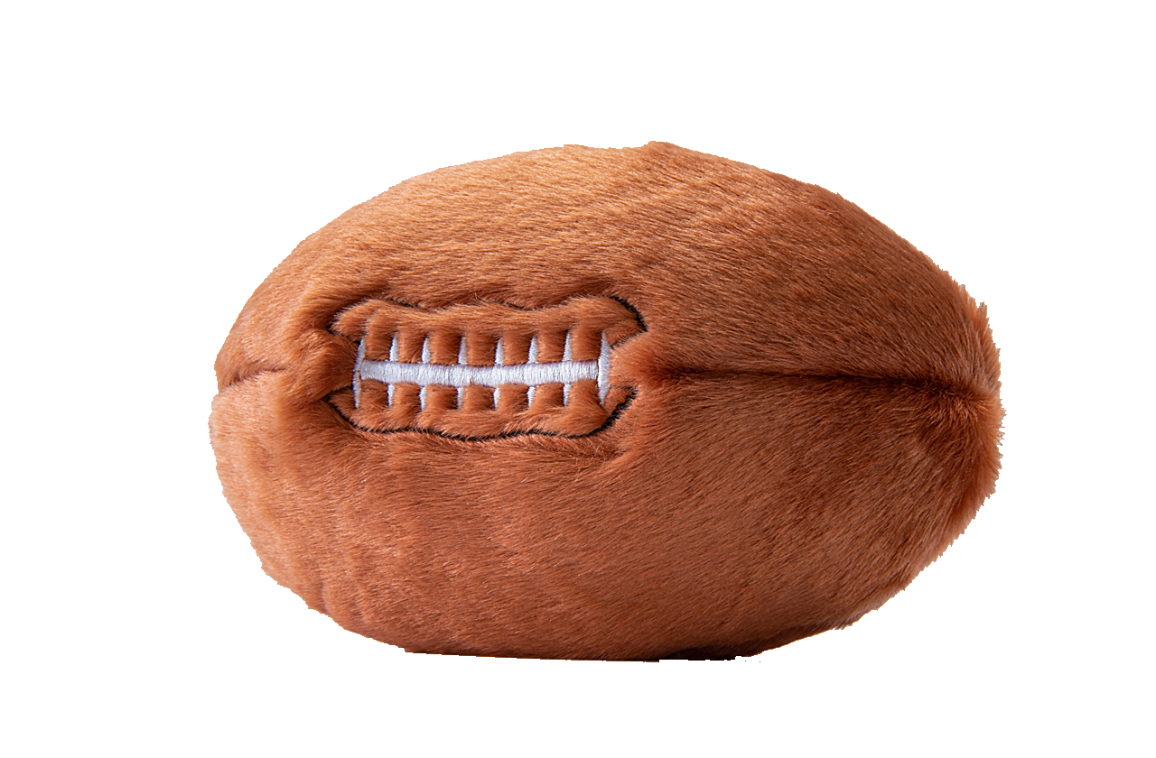 Fluff & Tuff Dog Football Plush Toy