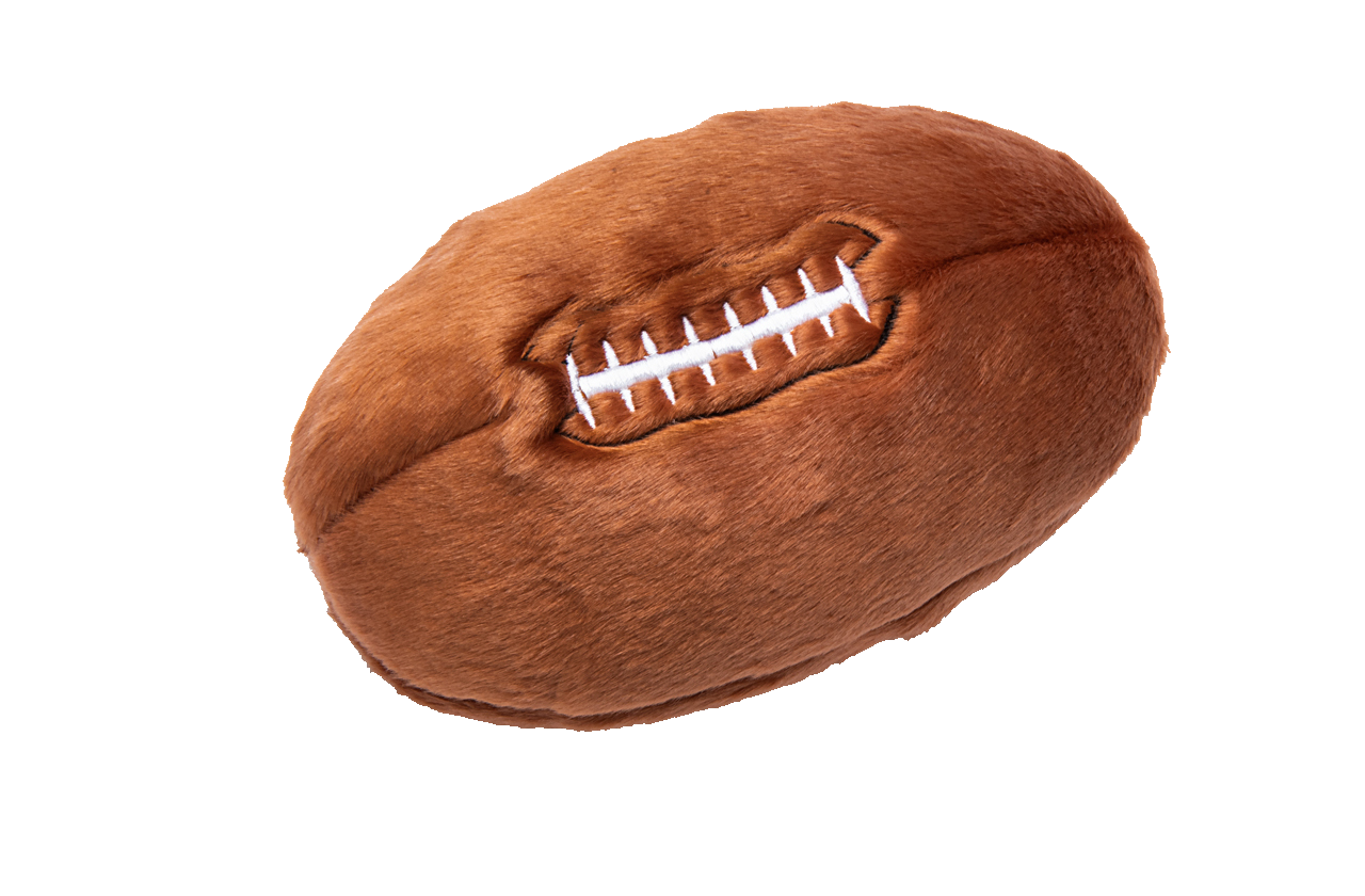 Fluff & Tuff Dog Football Plush Toy