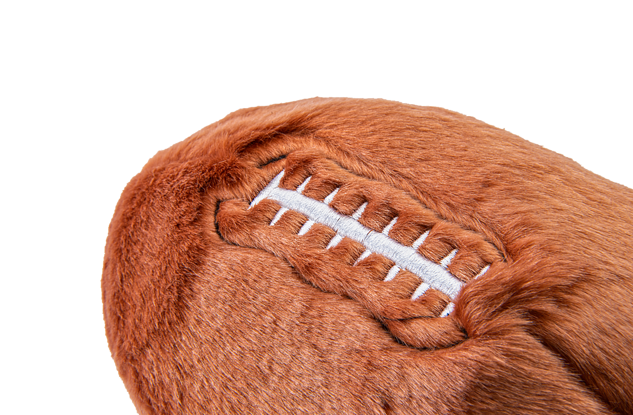 Fluff & Tuff Dog Football Plush Toy