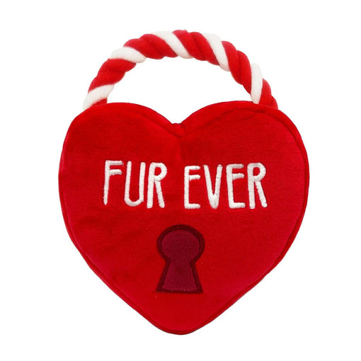 Huxley & Kent Fur Ever Lock Heart Dog Toy