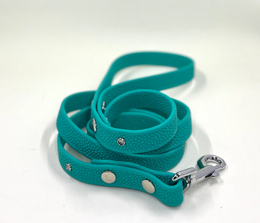 So Fetching Pebble Emboss 5-Foot BioThane Leash