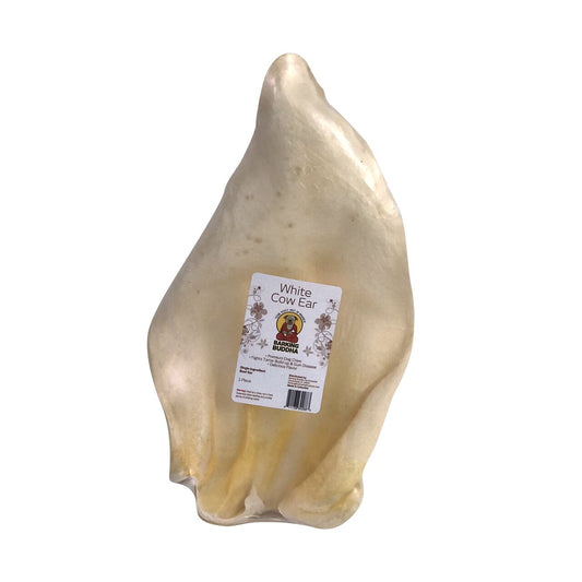 Barking Buddha Dog White Cow Ear Treat