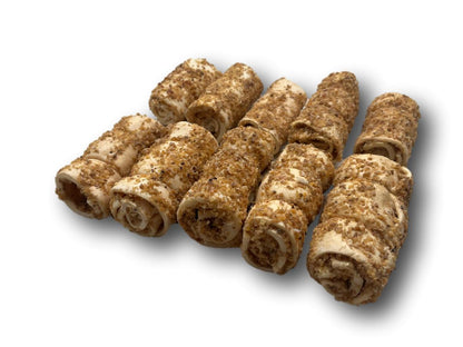 Healthy Dog Chews Dog Bully Dusted Beef Cheek Roll Treat