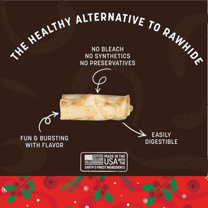 Earth Animal No-Hide Dog Holiday Feast Roll Treat