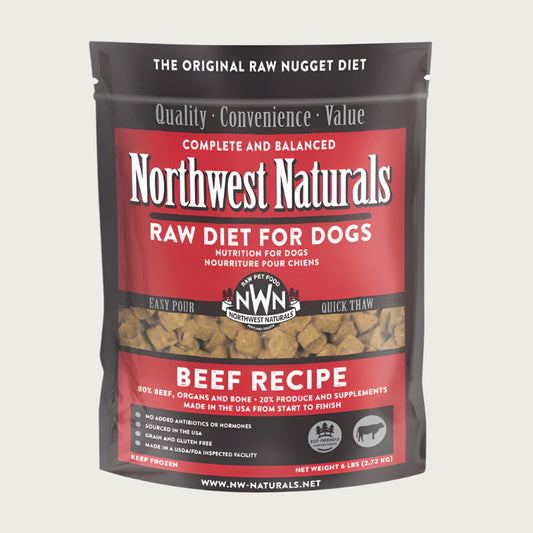 Northwest Naturals Frozen Raw Beef Nuggets Dog Food