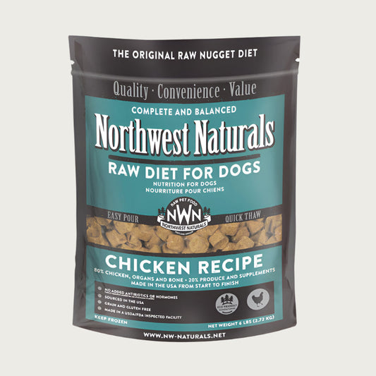 Northwest Naturals Frozen Raw Chicken Nuggets Dog Food