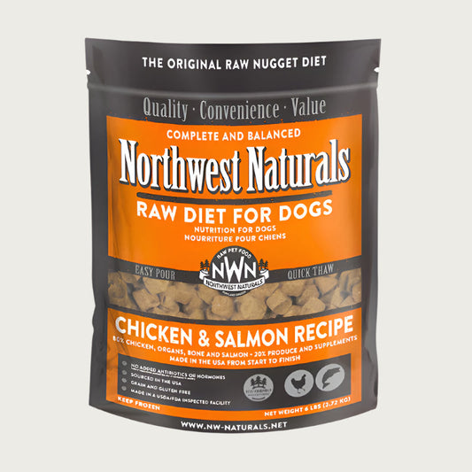 Northwest Naturals Frozen Raw Chicken & Salmon Nuggets Dog Food