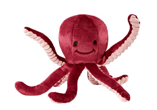 Fluff & Tuff Dog Olympia Octopus Plush Toy