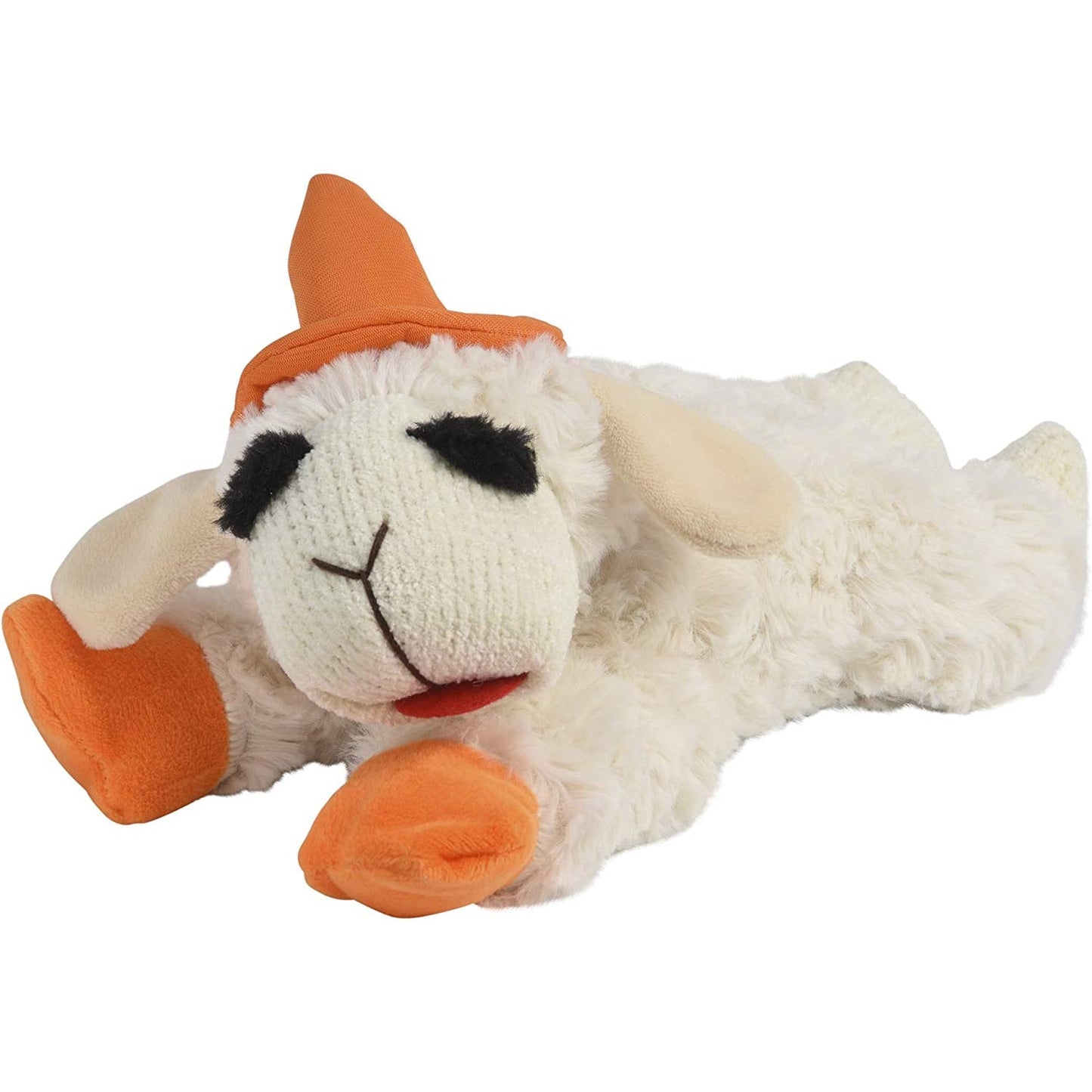 Multipet Halloween Lamb Chop Witch Hat Dog Toy, 10.5 inch